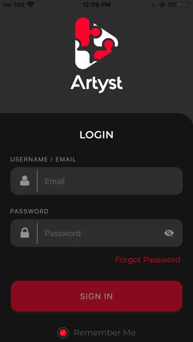 Tangkapan skrin Artyst App