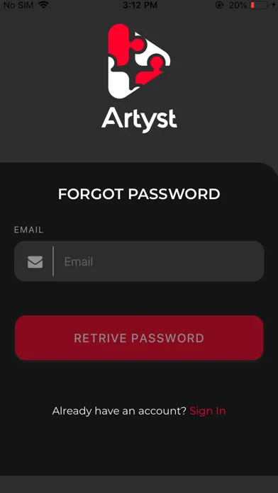 Tangkapan skrin Artyst App
