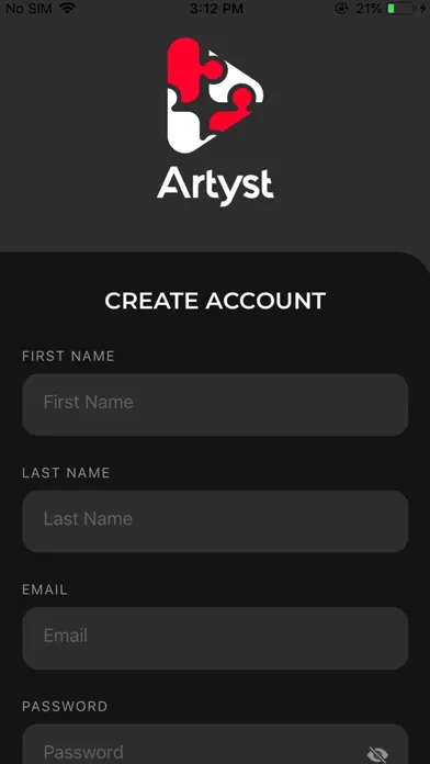 Tangkapan skrin Artyst App