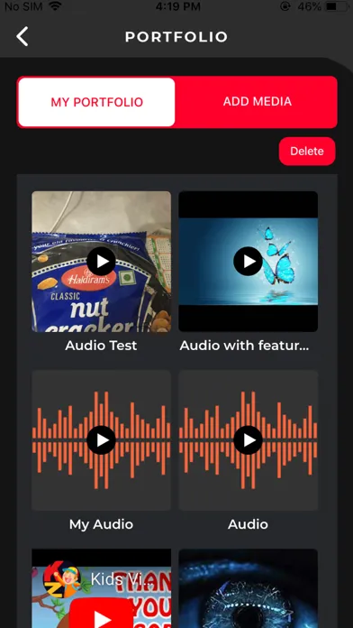 Tangkapan skrin Artyst App