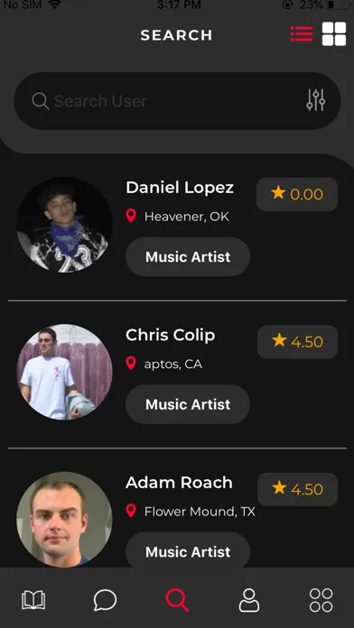 Tangkapan skrin Artyst App