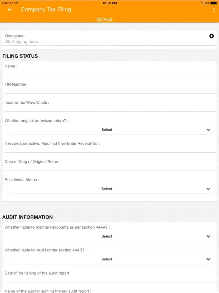 Tangkapan layar Bizbee iPad 