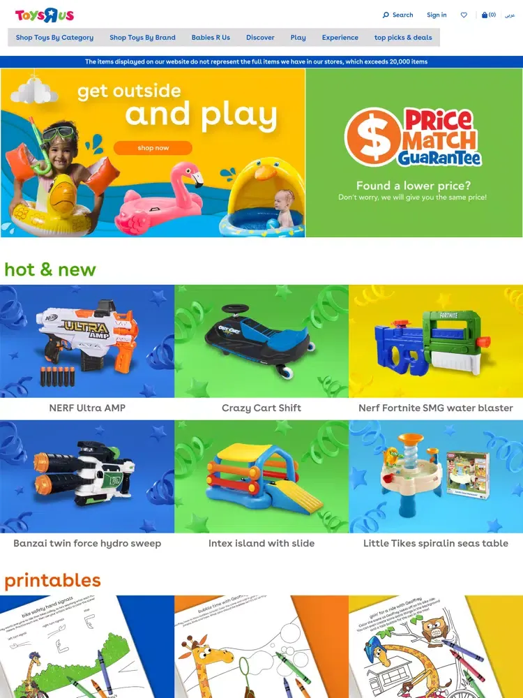 Captures d'écran de TOYSRUS SA iPad 