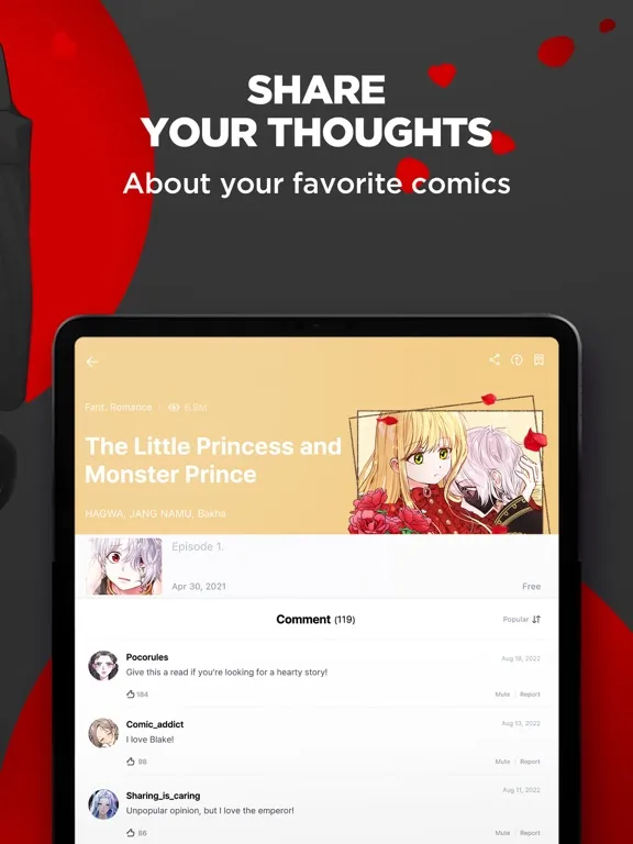 Capturas de tela do POCKET COMICS: Romance Webtoon iPad 