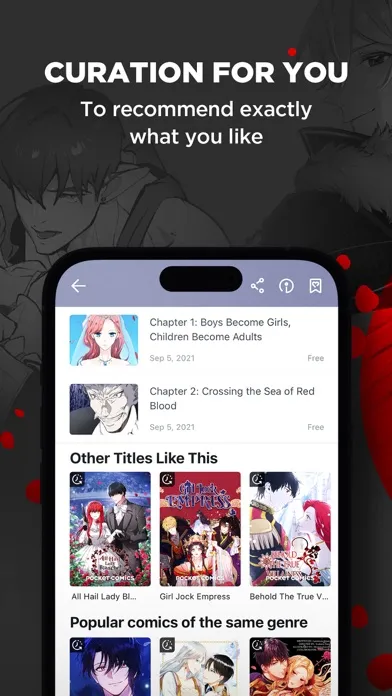 Capturas de tela do POCKET COMICS: Romance Webtoon