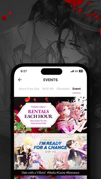 Capturas de tela do POCKET COMICS: Romance Webtoon