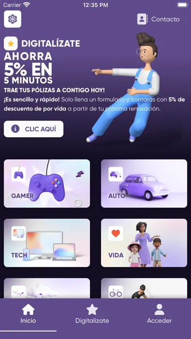 Ảnh chụp màn hình của Contigo Mobile