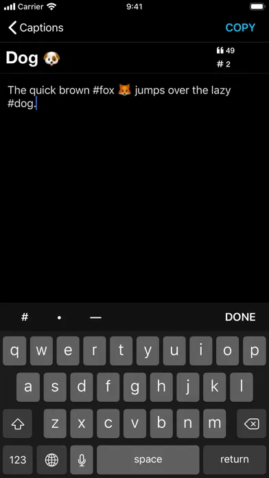 Copy Captions Pro应用截图
