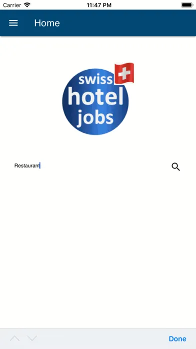 Captures d'écran de SWISS HOTEL-JOBS