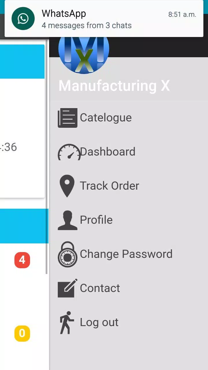 Customer order and Delivery Screenshots