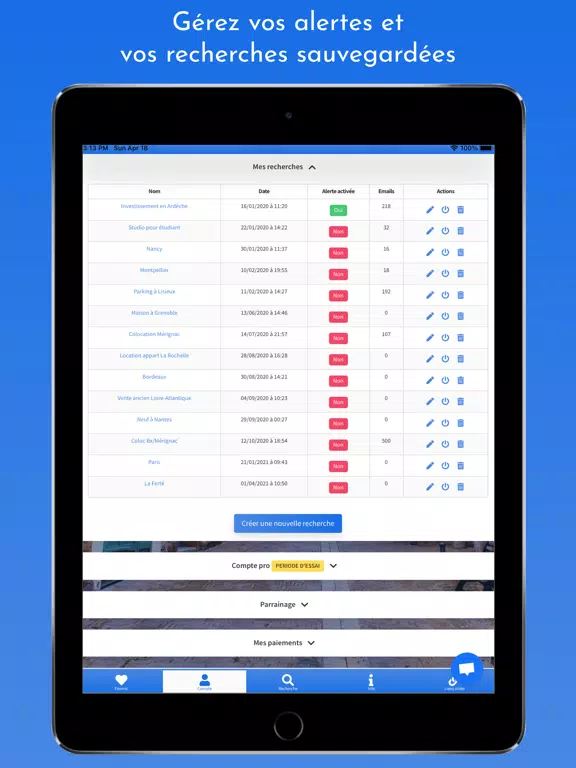 تصاویر Moteur'Immo iPad 