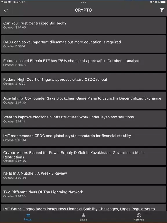 Brevy — bitcoin and forex news iPad  Ekran Görüntüleri