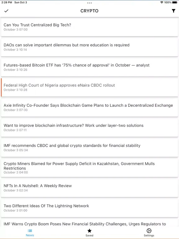 Brevy — bitcoin and forex news iPad  Ekran Görüntüleri