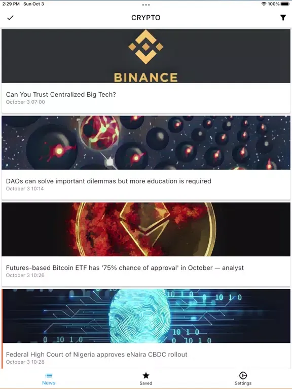 Brevy — bitcoin and forex news iPad  Ekran Görüntüleri