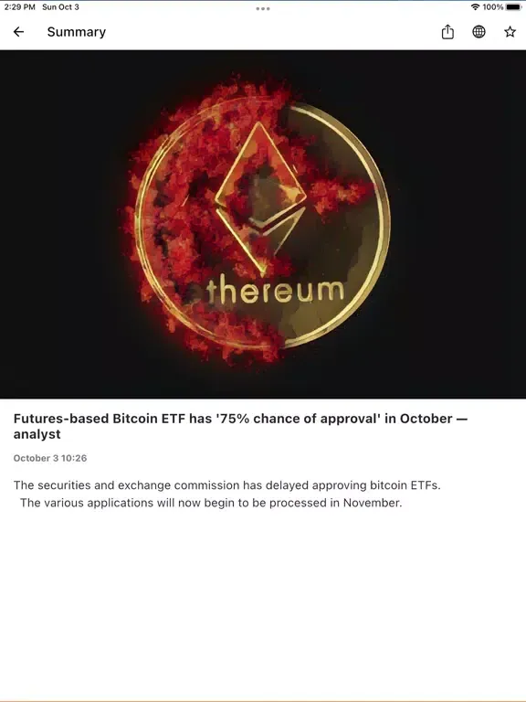 Brevy — bitcoin and forex news iPad  Ekran Görüntüleri