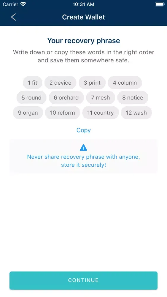 CS9 DWallet স্ক্রিনশট