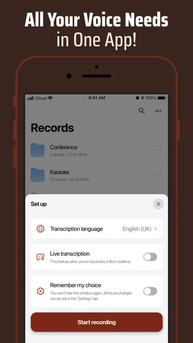 Voice Memo & Transcribe应用截图