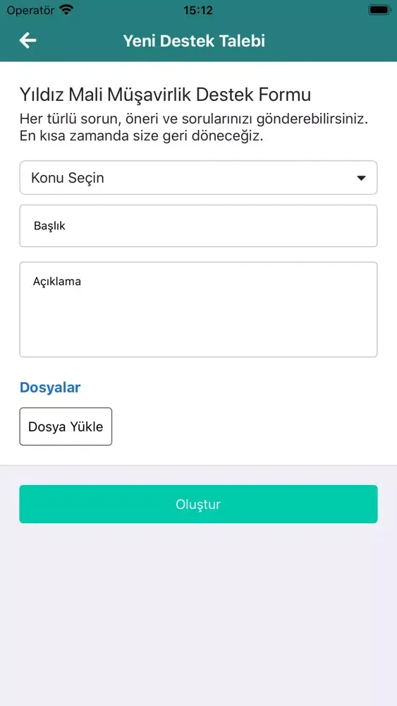 Screenshot di Yıldız Mali Müşavirlik