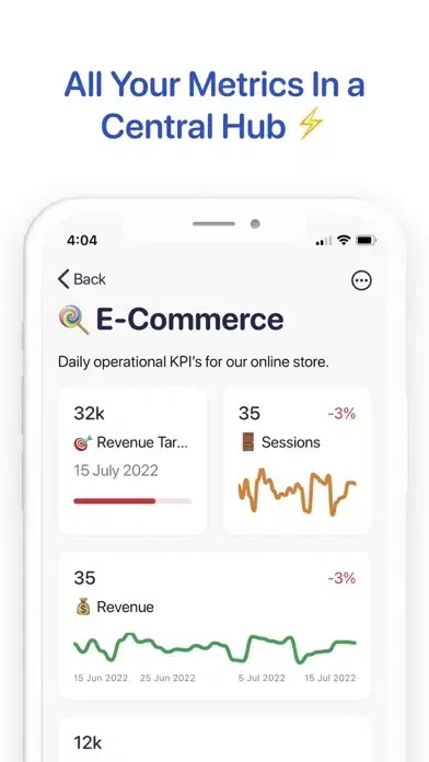 Tangkapan layar Datapad - KPIs in Your Pocket