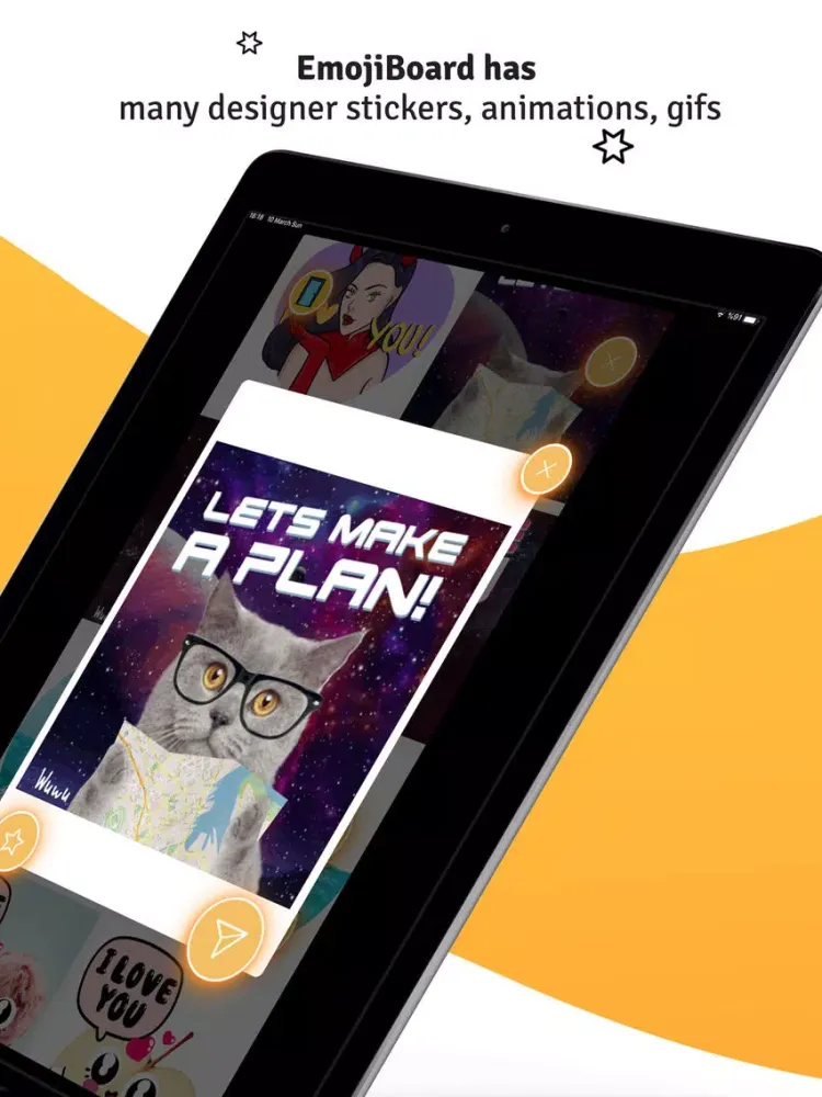 WuWu Emoji Gif Sticker Library iPad  سکرین شاٹس