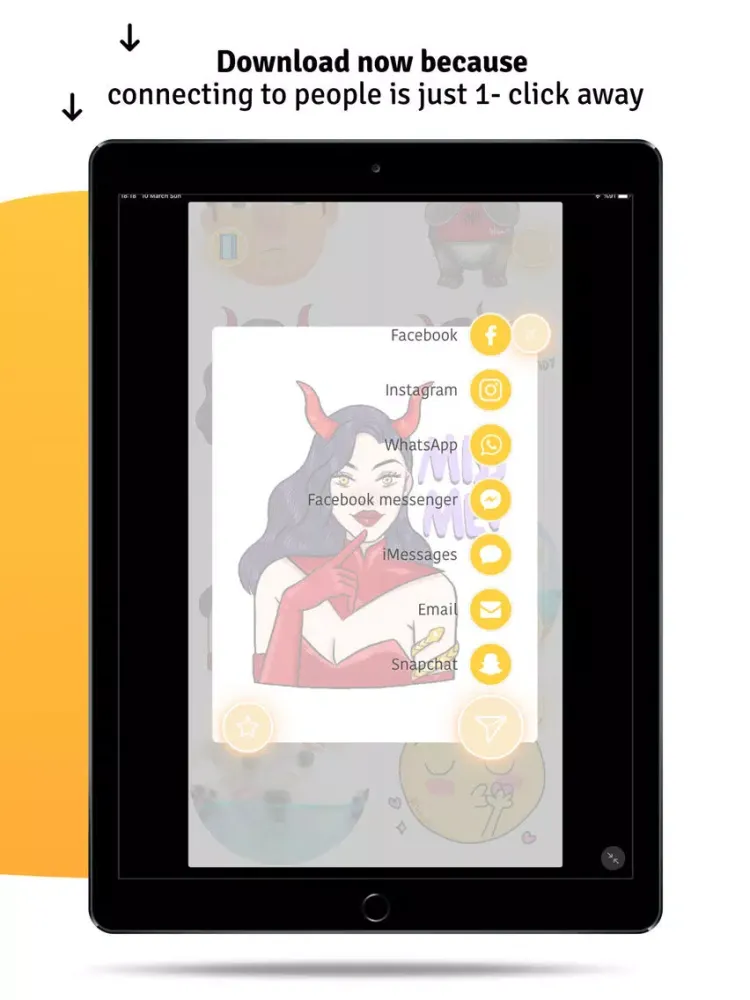 WuWu Emoji Gif Sticker Library iPad  سکرین شاٹس