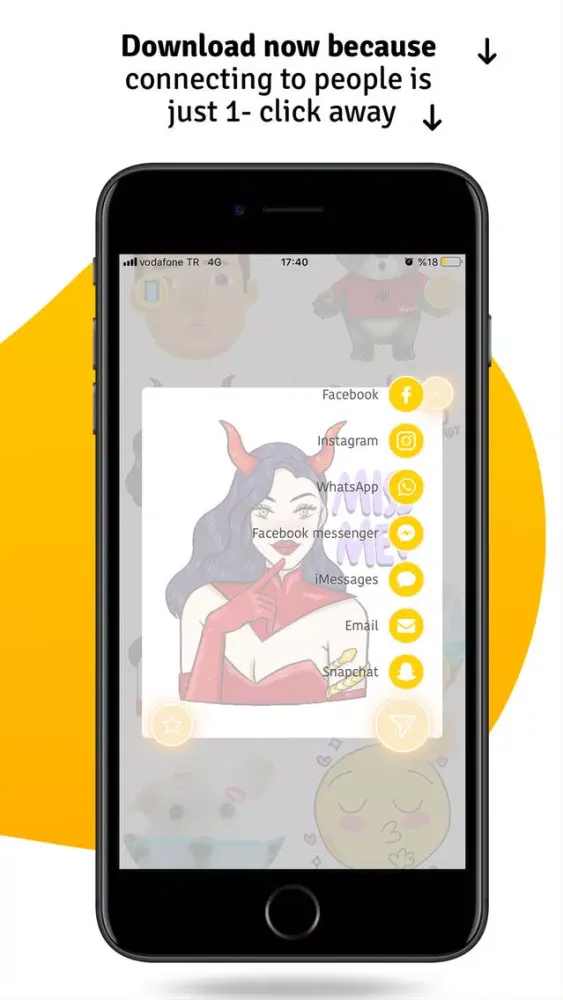 WuWu Emoji Gif Sticker Library سکرین شاٹس