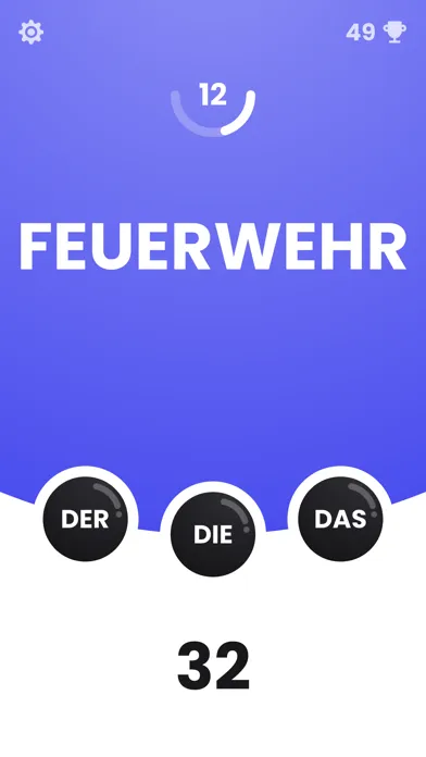 Zrzuty ekranu Der Die Das - Word Quiz