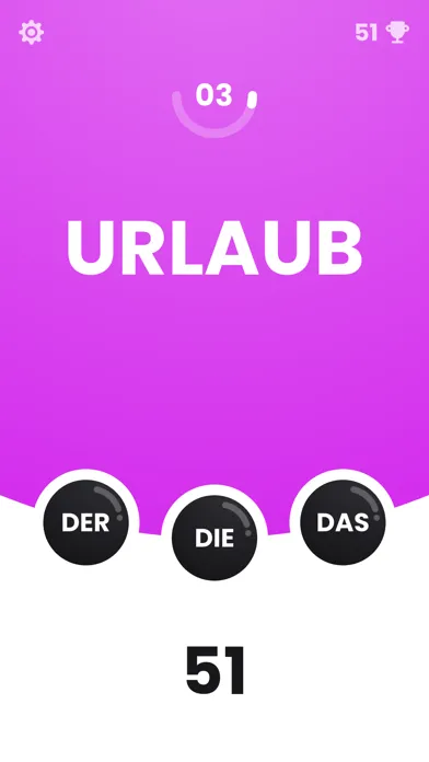 Zrzuty ekranu Der Die Das - Word Quiz