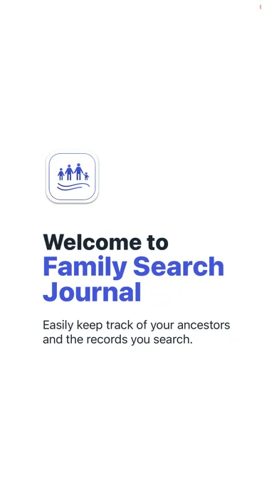 Tangkapan skrin Family Search Journal