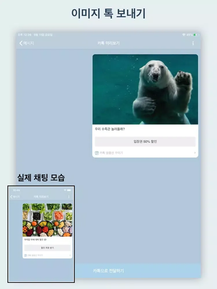 Tangkapan layar 카톡 말풍선 꾸미기 - 카카오톡 채팅 테마 iPad 