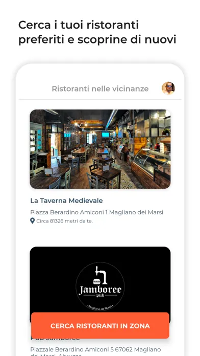 Capturas de pantalla de Dishup: ordina al ristorante