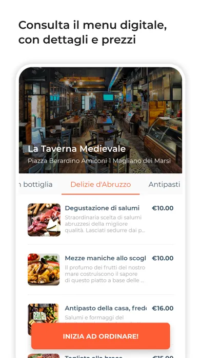 Capturas de pantalla de Dishup: ordina al ristorante