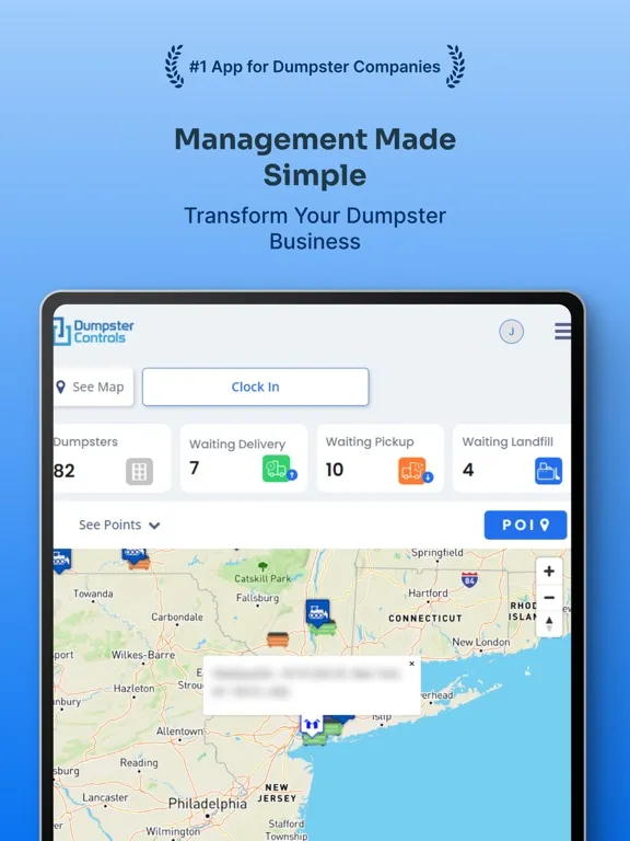 Dumpster Controls iPad  스크린샷