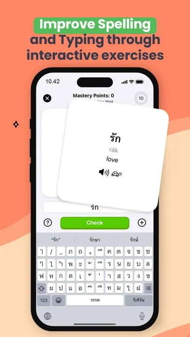 Zrzuty ekranu Tofu Tap: Learn Thai Language