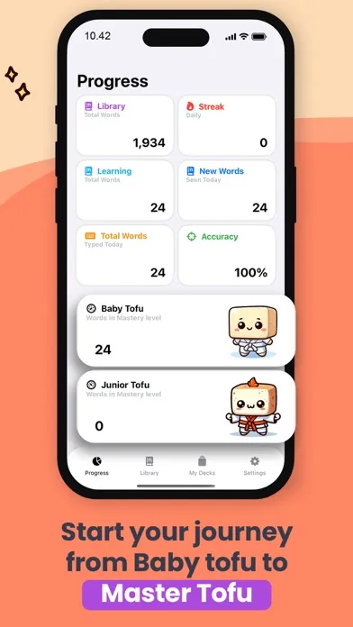 Zrzuty ekranu Tofu Tap: Learn Thai Language