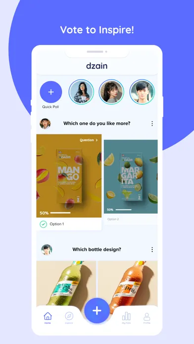 Dzain: Your Design Polling App Ekran Görüntüleri