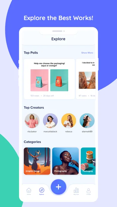 Dzain: Your Design Polling App Ekran Görüntüleri
