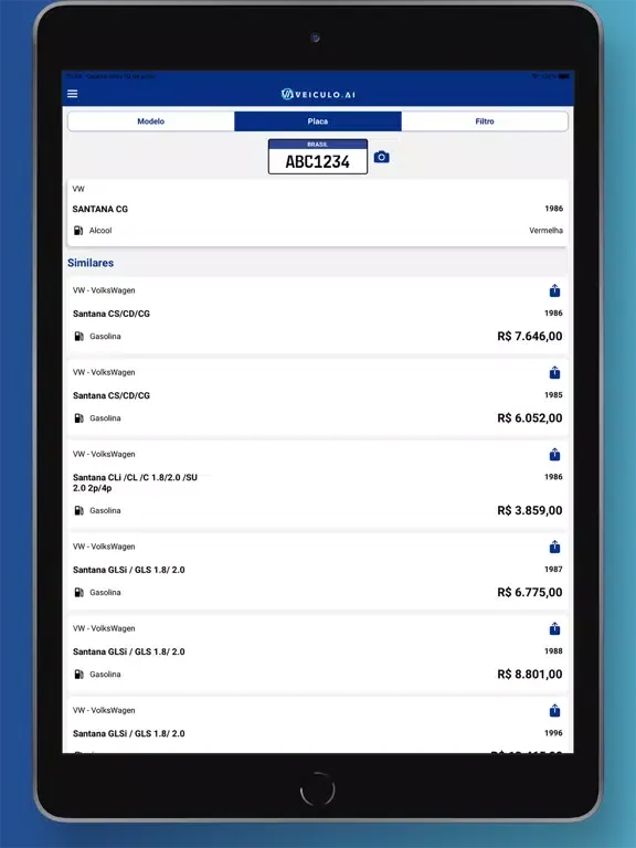 Veiculo Ai iPad  स्क्रीनशॉट