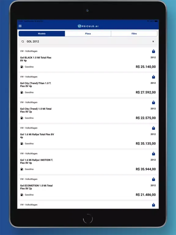Veiculo Ai iPad  स्क्रीनशॉट