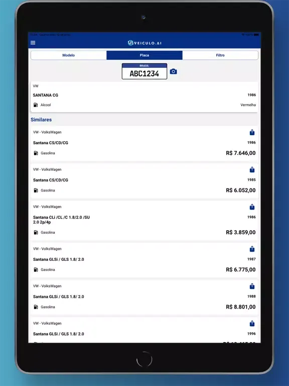 Veiculo Ai iPad  स्क्रीनशॉट