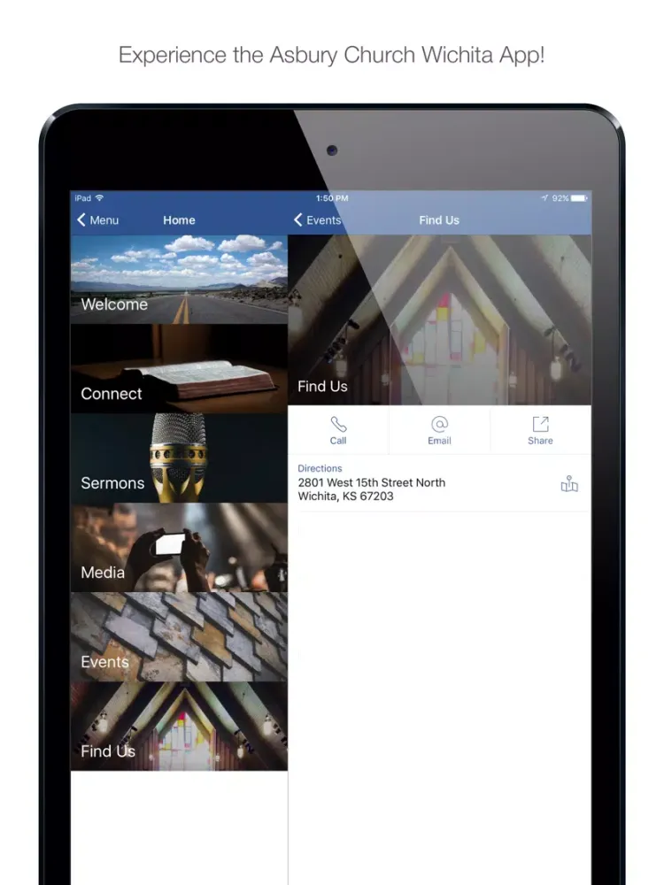 Asbury Church Wichita iPad  Screenshots