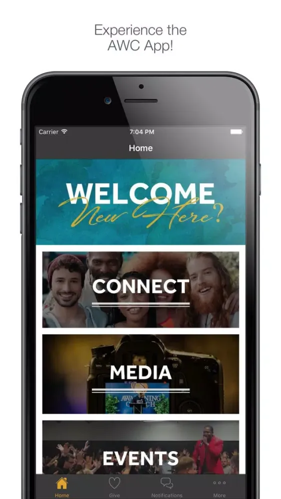 Скриншоты AWC App