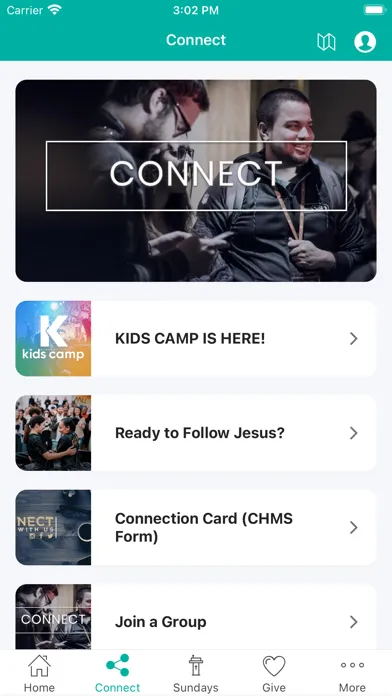 Capturas de tela do Central Church US