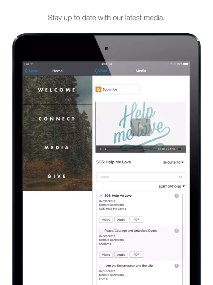 Screenshot di BCC Church iPad 