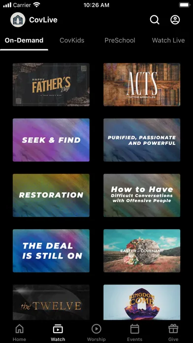 CovLive Screenshots