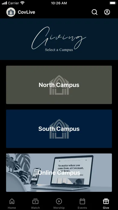 CovLive Screenshots