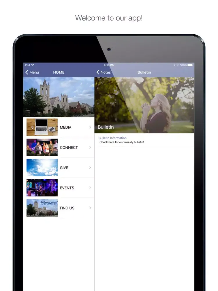Скриншоты First Pres Connect iPad 