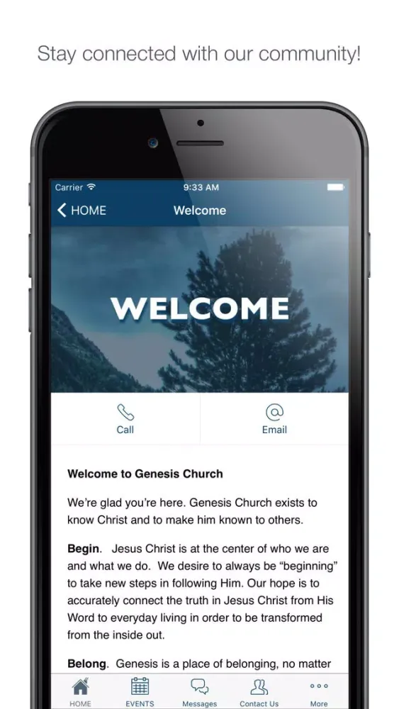 Zrzuty ekranu Genesis Church App