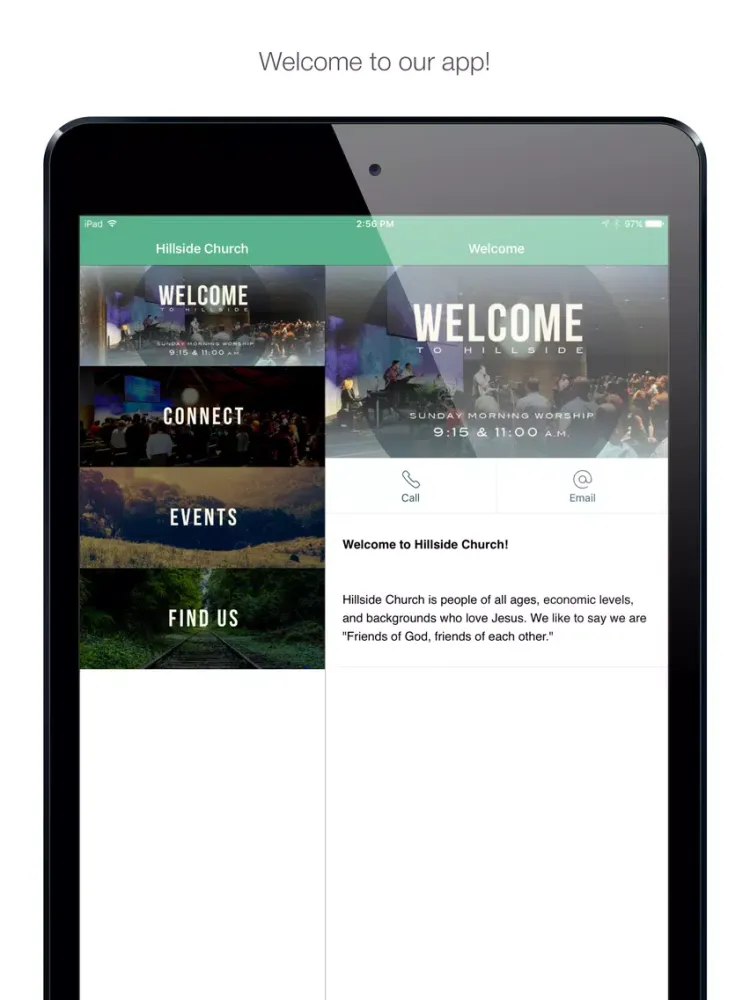 Скриншоты Hillside Church of Bloomington iPad 