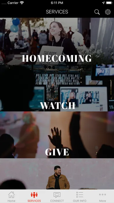 Ảnh chụp màn hình của Elevate Church LA